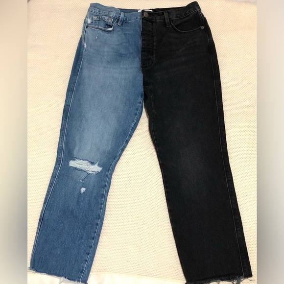 Frame Two Tone Jeans - Picture 2 of 9